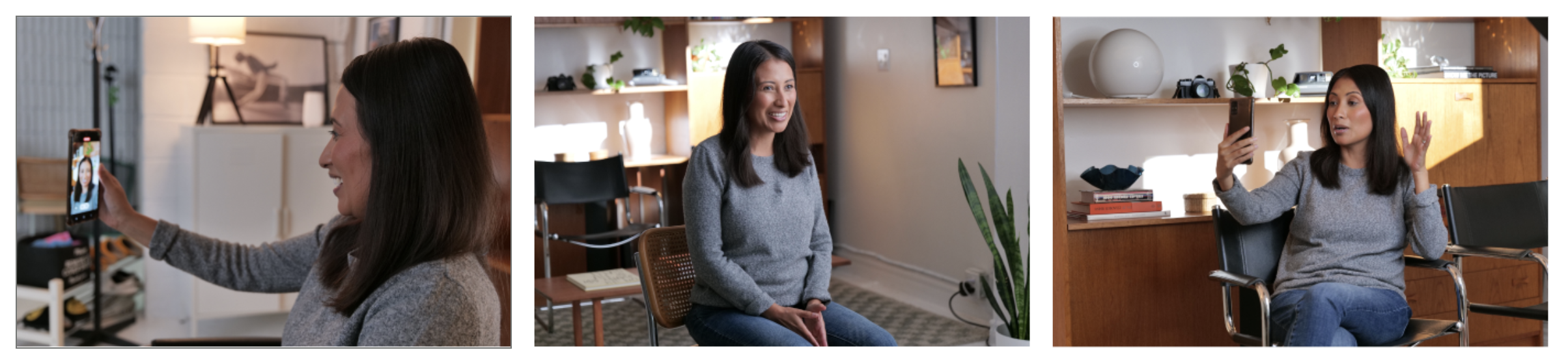On-set photography of talent for the Investor's Edge campaign